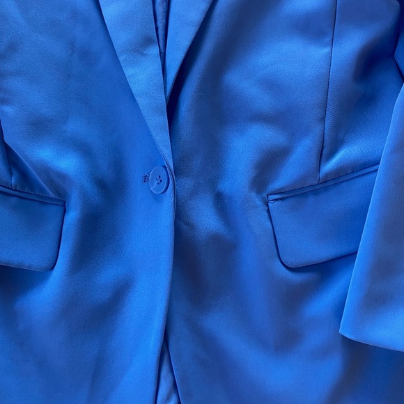 Only Tailoring Cornflower Blue Oversized Blazer - Picture 2 of 4